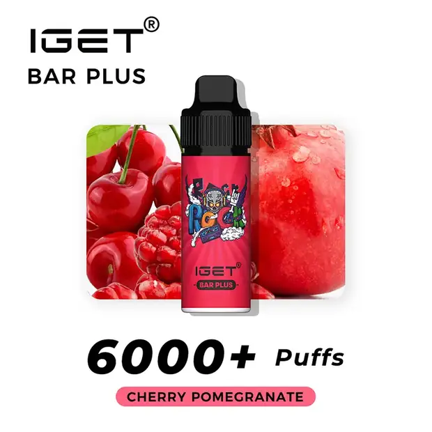 Cherry Pomegranate – IGET Bar Plus 6000 Puffs | Buy IGET Bar Plus Online Australia
