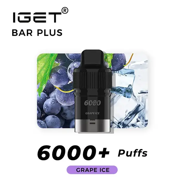 Nicotine Free IGET Bar Plus Pod 6000 Puffs Nicotine Free IGET Vape — buy IGET vape online in Australia